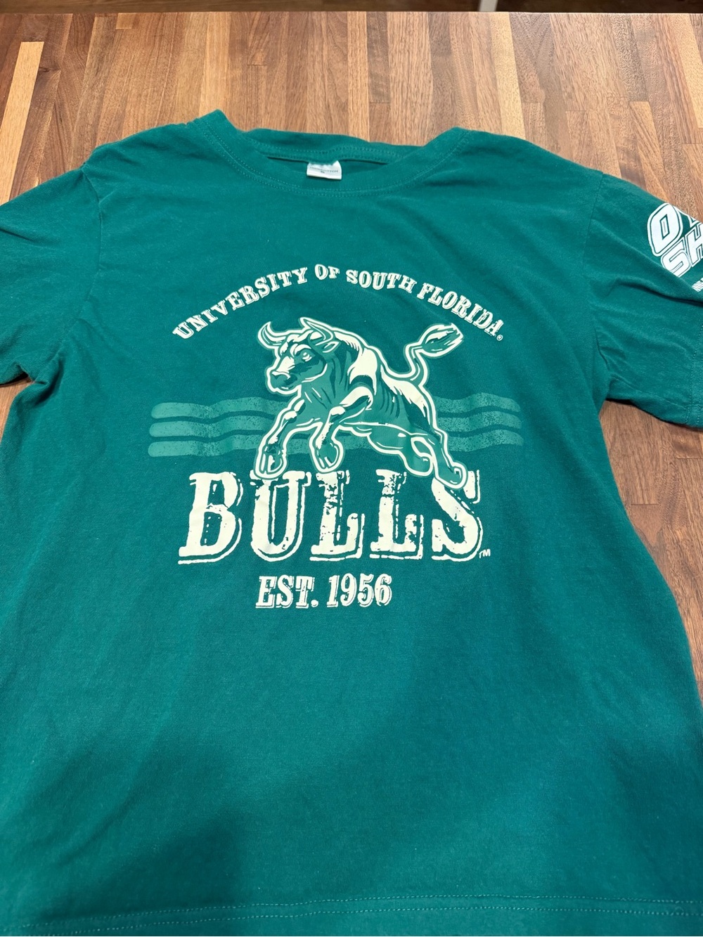 University of South Florida Bulls Short Sleeve Tee - Green